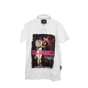 Blessed Men's Perseus Graphic Printed Embossed Logo T-Shirt - M